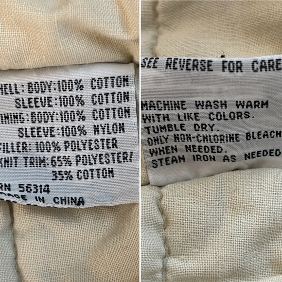 Vintage Denim Trucker Varsity Bomber Jacket Puff Quilted lining Mens Large - Picture 8 of 16